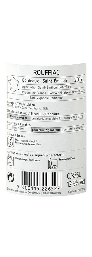 FR BORDEAUX SAINT EMILION | Rouffiac 2012 
