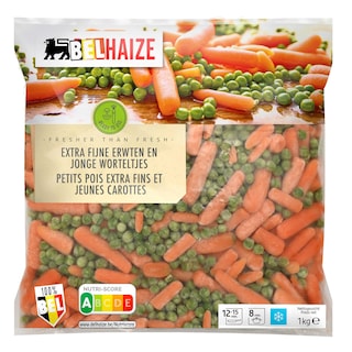Delhaize | Erwten | Jonge Wortelen 