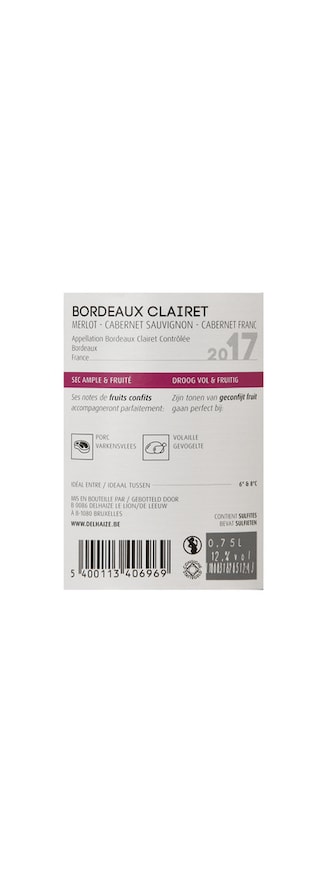 France - Frankrijk | Bordeaux - Bordeaux AC | Bordeaux Clairet 2017 