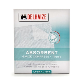 Delhaize | Compresses de gaze | 30x30 