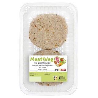 Delhaize | Burger | Poulet | Poireaux et savoy 