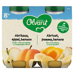 Fruitpap | Abrikoos Appel Banaan | 8M