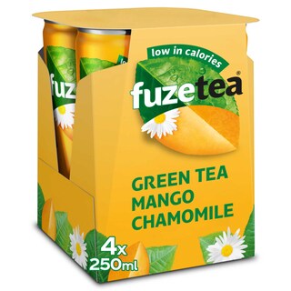 Fuze Tea | Green Tea | Niet bruisend | Mango Kamille | Blik 