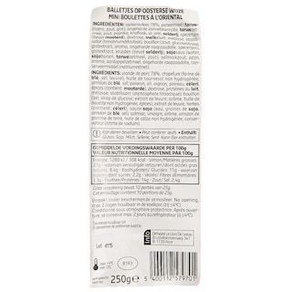 Delhaize | Boulettes | Orientales 