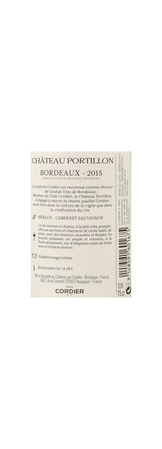 France - Frankrijk | Bordeaux - Bordeaux AC | Château Portillon 2015 
