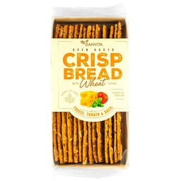 Crisp bread | Kaas | Tomaat | Basilicum