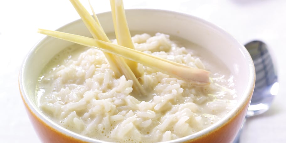 Riz au lait de coco et à la citronnelle
