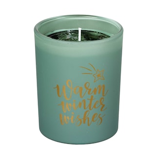 Spaas | Kaars in glas | warm winter wish | groen 