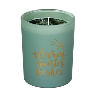 Spaas | Bougie en verre | warm winter wish | vert 