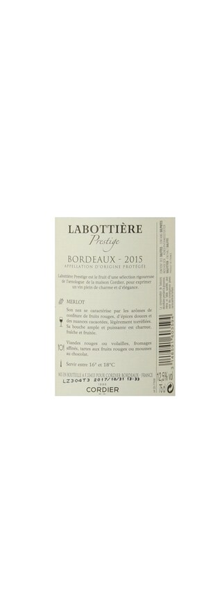 France - Frankrijk | Bordeaux - Bordeaux AC | Château Labottiere Prestige 2016 
