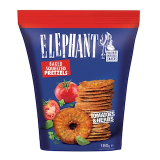 Elephant | Bretzels | Tomato & Herbs 160 gr