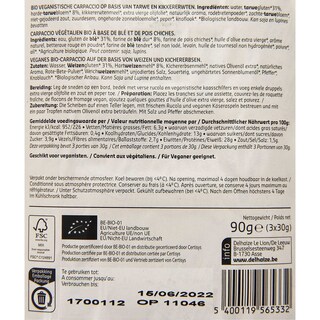Delhaize | Veggie | Carpaccio | Vegan | Bio 