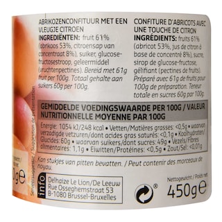 Delhaize | Confiture | Abricots 