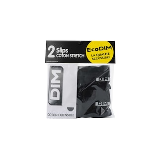 Dim | Slip | Homme | Coton stretch | Noir | T2 