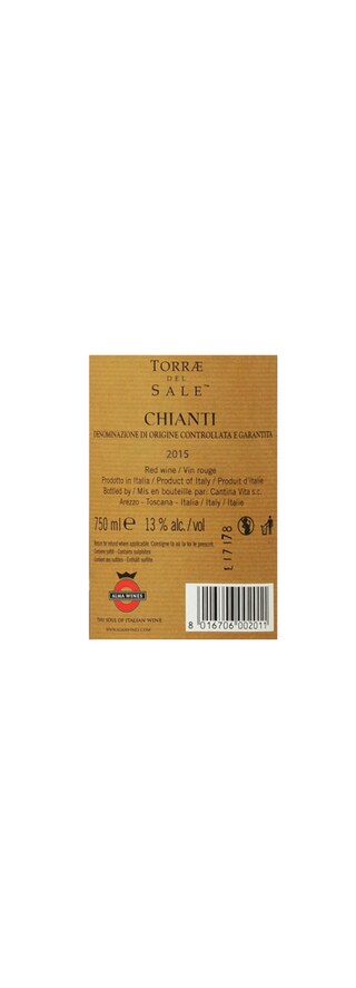 Italie - Italië | Toscana D.O.C.G. | Torrae Del Sale Chianti DOCG 