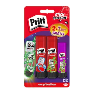 Pritt | 2 Bâtons de colle | 43 gr + 20gr Gratuit 