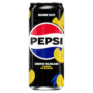 Pepsi | Cola | Zero | Lemon | Sleek Can 