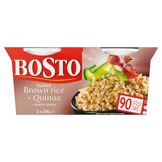 Bosto | 2X200G Bosto 1 1/2min Brown+Quinoa 2 x 200 gr
