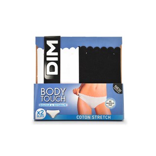 Dim | Slips Body Touch | noir/blanc | 36/38 