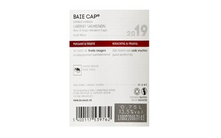 Afrique du Sud - Zuid-Afrika | Western Cape | Baie Cap LTD ED Cabernet Sauvignon 19 R 