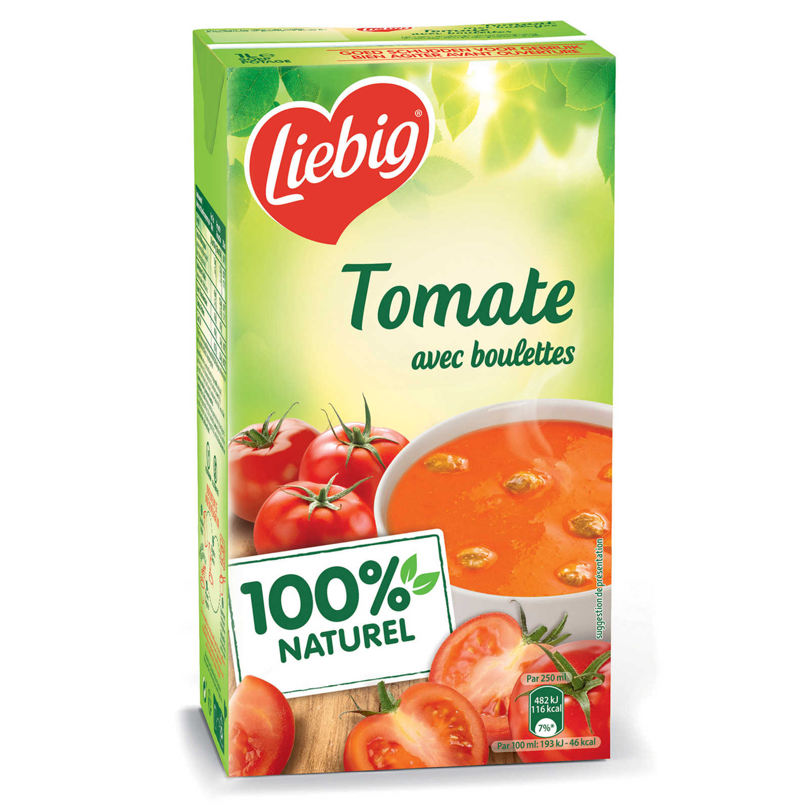 Recette pour Soupe tomate-boulettes