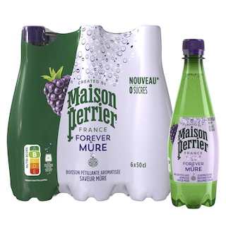 Maison Perrier | Forever | Eau aromatisée | Pétillante | Mûres | PET 