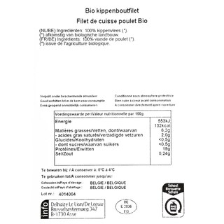 Delhaize | Bio | Boutfilet | Kip | Bio +/- 250 gr