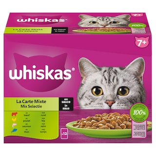 Whiskas | Kattenvoeding | Saus | Mix 12 x 85 gr