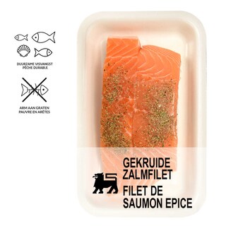 Delhaize | Filet saumon épicé 