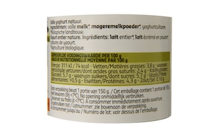 Delhaize | Bio | Yoghurt | Vol | Natuur | Bio 