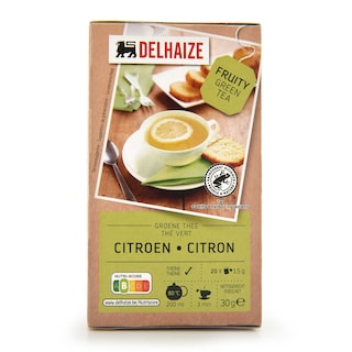 Delhaize | Thé | Vert | Citron | Sachets 