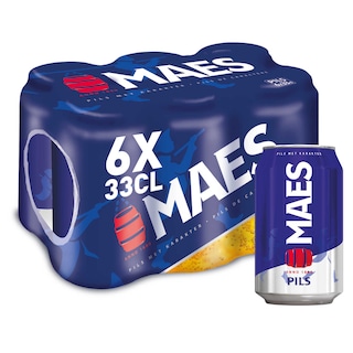 Maes | Bier | Pils | 5,2% ALC. | Blik 