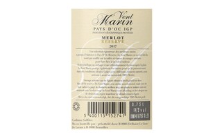 France - Frankrijk | Midi de la France - Oc IGP | Vent Marin Merlot Reserve Rood 