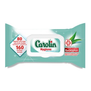 Carolin | Lingettes Nettoyantes | Anti-Bactérien | 1+1 