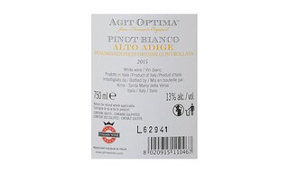 Italie - Italië | Lombardia - Alto Adige D.O.C. | Agit Optima Pinot Bianco 15 Blanc 