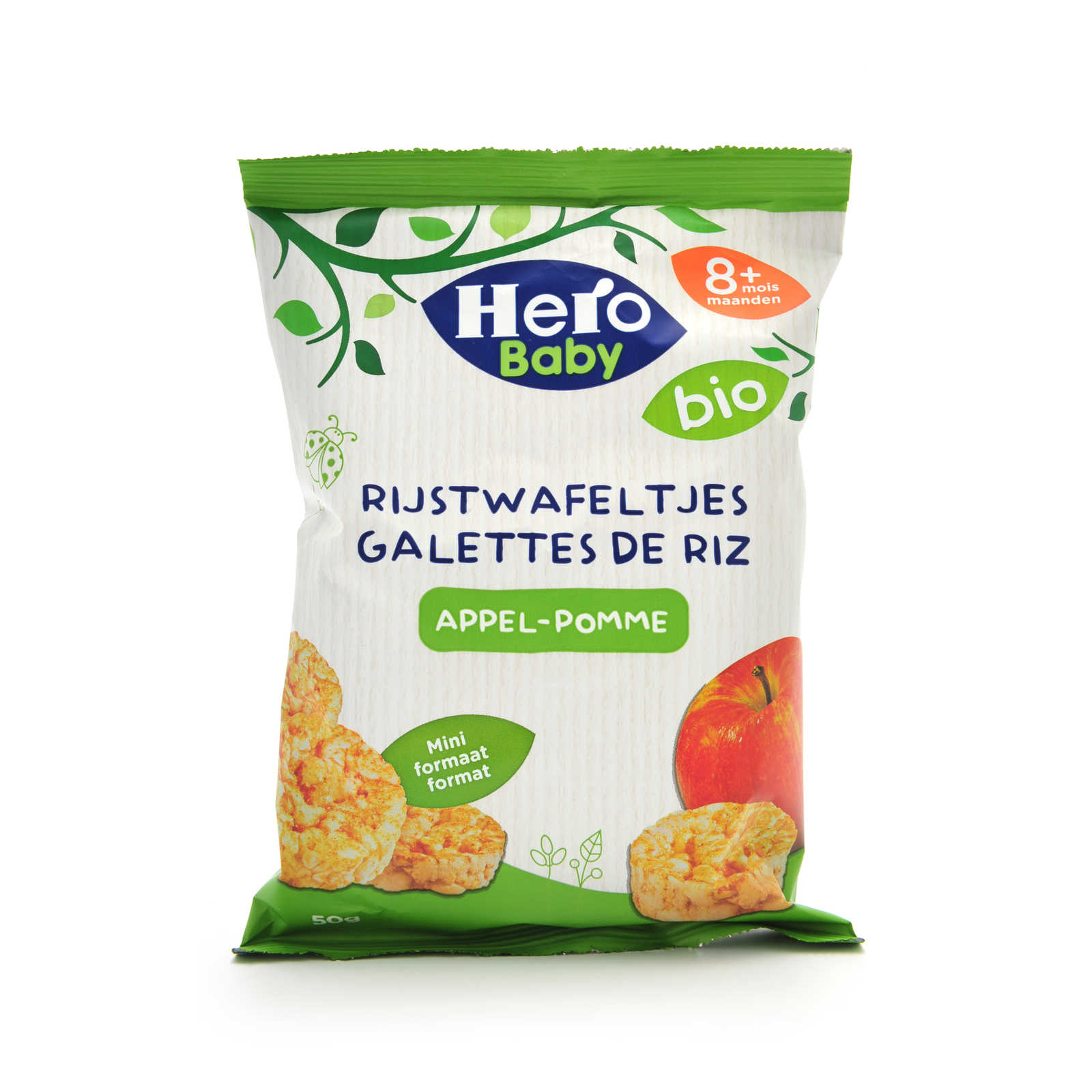 Hero Baby Baby Galettes De Riz Pomme Bio 50 Gr Delhaize