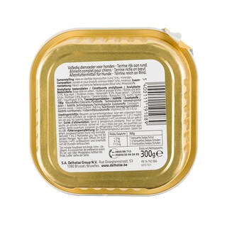 Delhaize | Aliment chien | Terrine | Adult | Boeuf 300 gr