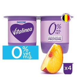 Yaourt | Fruit | Pêche | 0% m.g. | Vitamine D