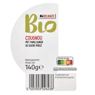 Delhaize | Bio | Cougnou | Suiker | Bio 