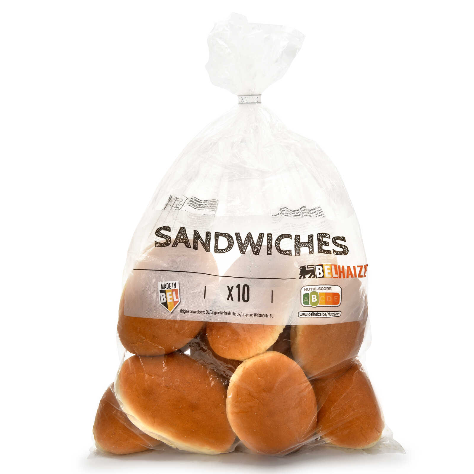 Delhaize Sandwiches Blanc 10 x 45 gr Delhaize