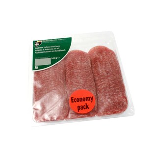 Delhaize | Salami d'Ardenne | A l'ail | Economy pack 