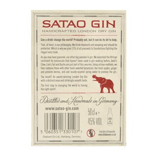 Satao | London Dry Gin | 45% alc 