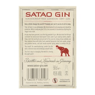 Satao | London Dry Gin | 45% alc 