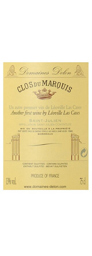 Bordeaux - Saint Julien | Clos du Marquis 2012 