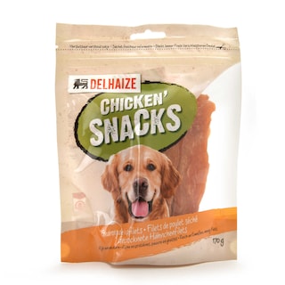 Delhaize | Snacks chien | Strips | Poulet | 