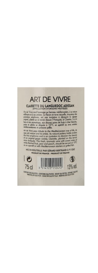 France - Frankrijk | France Languedoc | Art De Vivre 2018 Blanc 