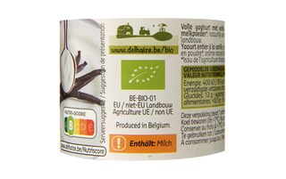 Delhaize | Bio | Yoghurt | Vol | Vanille | -10% 