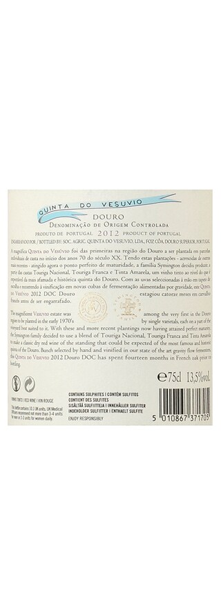 Portugal | Douro D.O.C. | Quinta Vesuvio 12 Rouge 