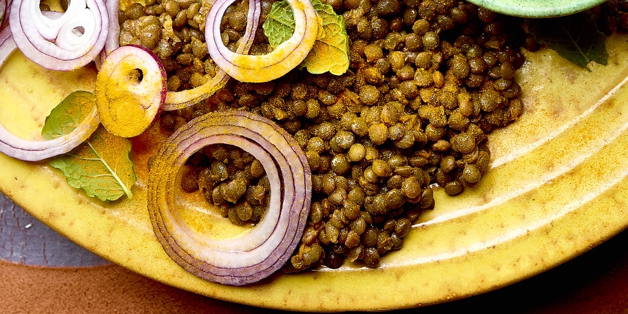 Marokkaanse linzensalade