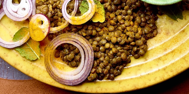 Marokkaanse linzensalade